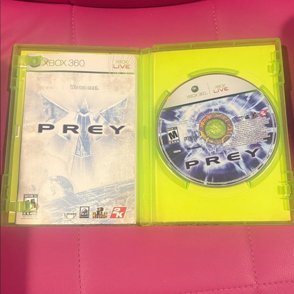 Prey Microsoft Xbox 360 2006 CIB Complete With Manual
